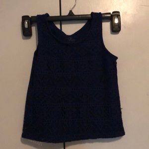 Dark blue top